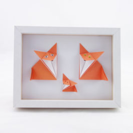 Cadre renard origami