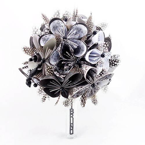 bouquet mariage origami