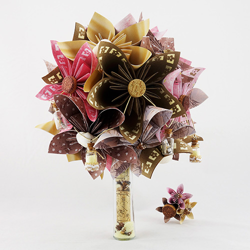 bouquet mariage origami