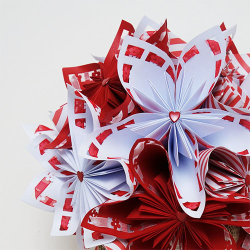 bouquet mariage origami
