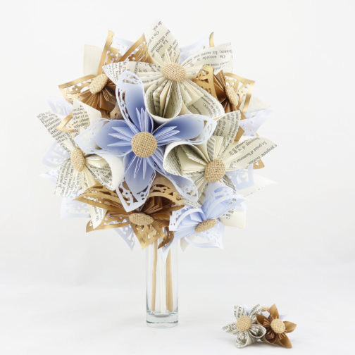 bouquet mariage origami