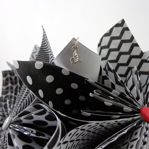 bouquet mariee blanc et noir