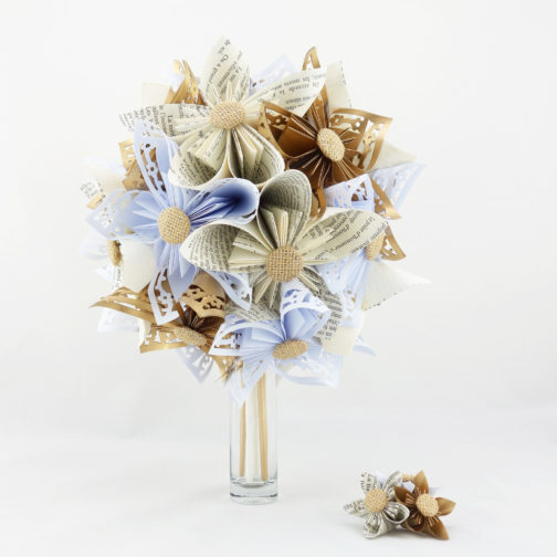 bouquet mariee papier origami