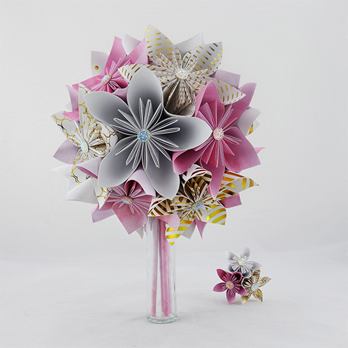 bouquet mariée rose