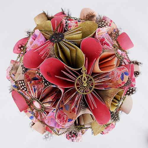 bouquet mariée steampunk