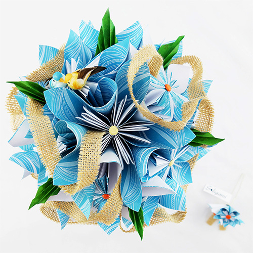 bouquet mariée tropical
