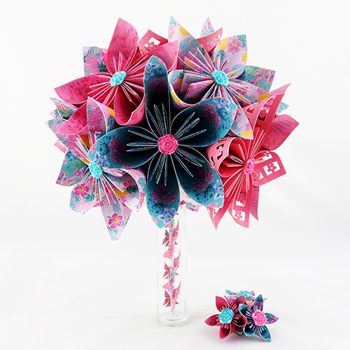 bouquet mariée tropical