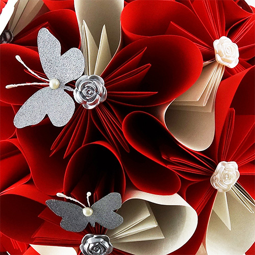 bouquet origami mariage