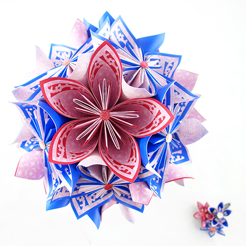 bouquet origami mariage