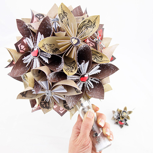 bouquet origami mariage