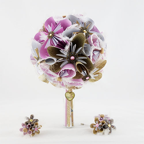 bouquet origami voyage