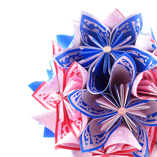 bouquet papier