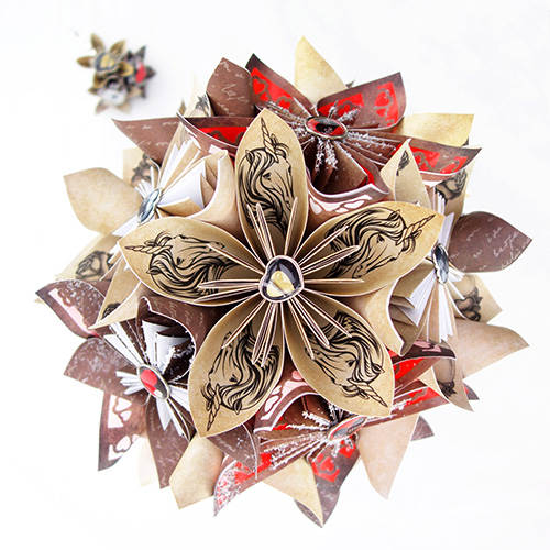 origami bouquet