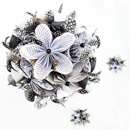 origami bouquet mariée
