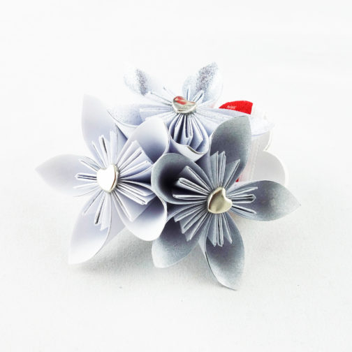 bouquet renouvellement voeux personnalise origami soligami
