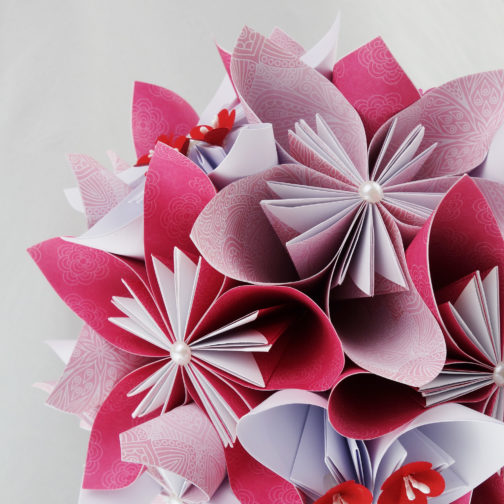 bouquet mariee japon papier origami soligami