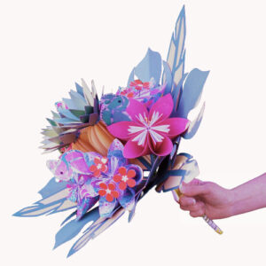bouquet mariee tropical exotique papier