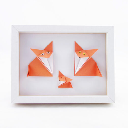 cadre renard origami