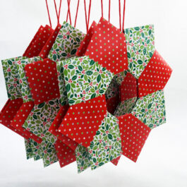 Décorations origami étoiles x6