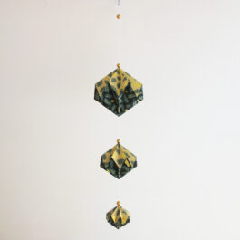 Origami suspension papier diamants
