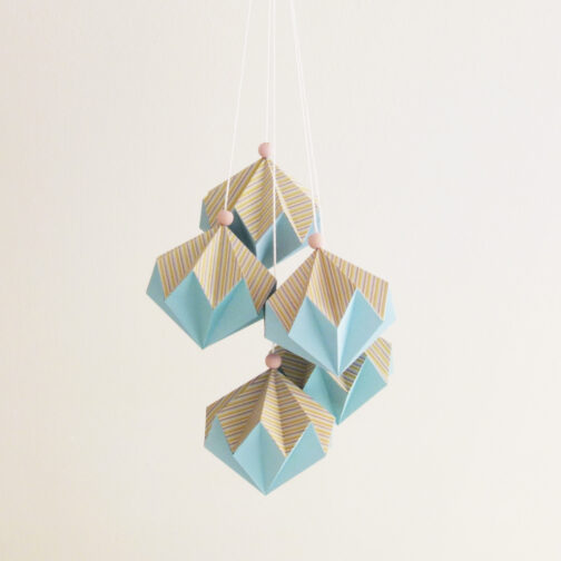 suspension origami papier