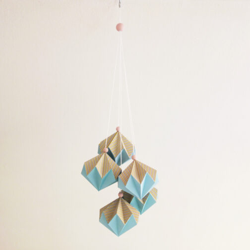 suspension origami papier