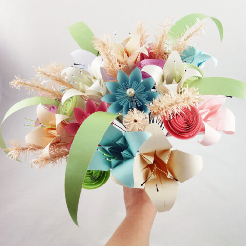 bouquet origami mariage