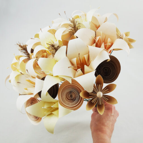 bouquet mariee papier