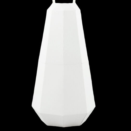 vase design origami blanc