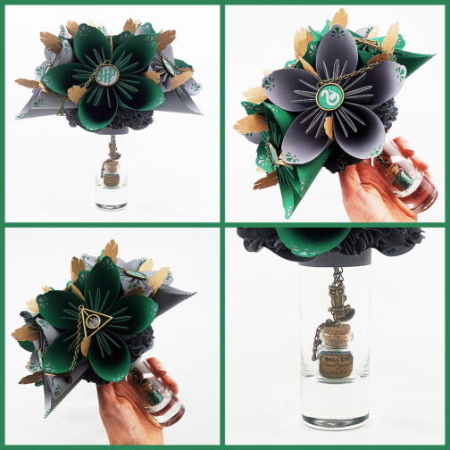 serpentard bouquet harry potter soligami