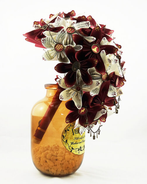 bouquet mariee cascade harry potter soligami