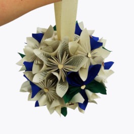Bouquet boule mariee personnalisé et accessoires coordonnés