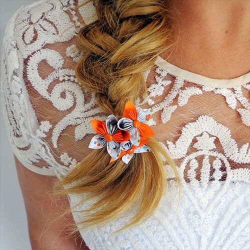 accessoire cheveux origami