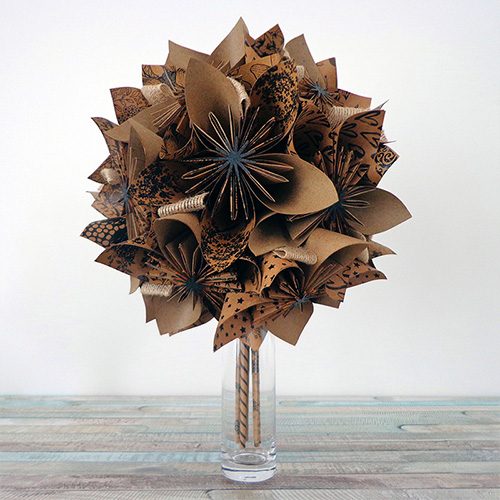 bouquet artificiel champetre