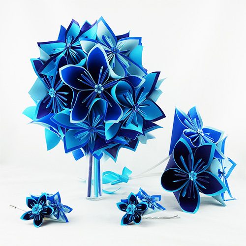 bouquet bleu mariage