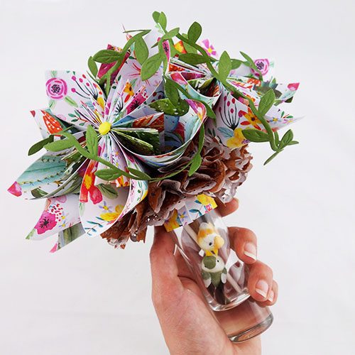 bouquet exotique artificiel