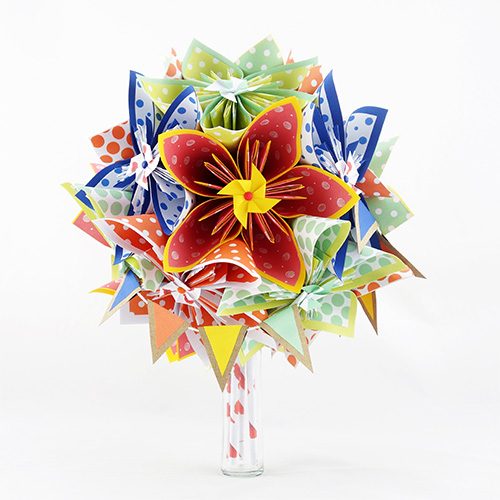 bouquet mariage multicolore