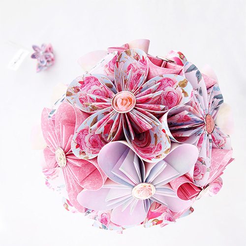bouquet mariage origami