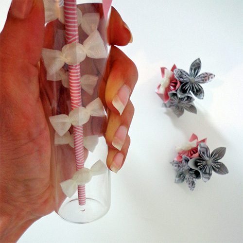 ouquet mariage rose gris