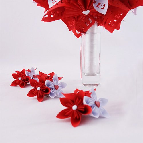 bouquet mariage rouge
