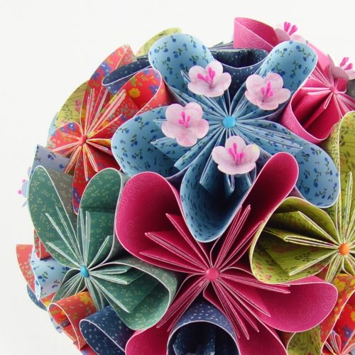 bouquet de mariée japonais papier origami