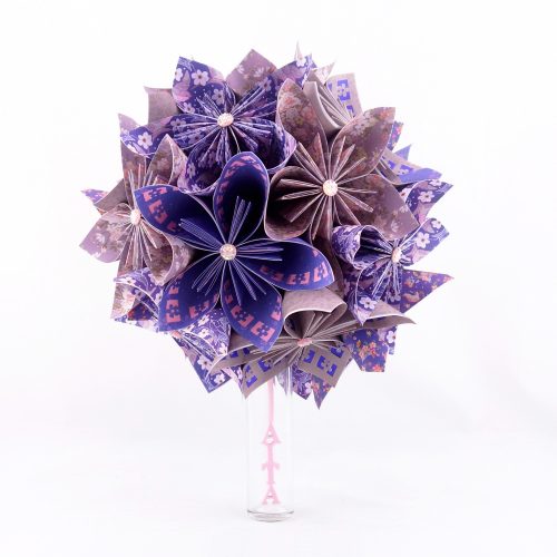 bouquet mariee mauve violet