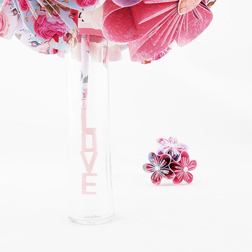 bouquet mariée origami