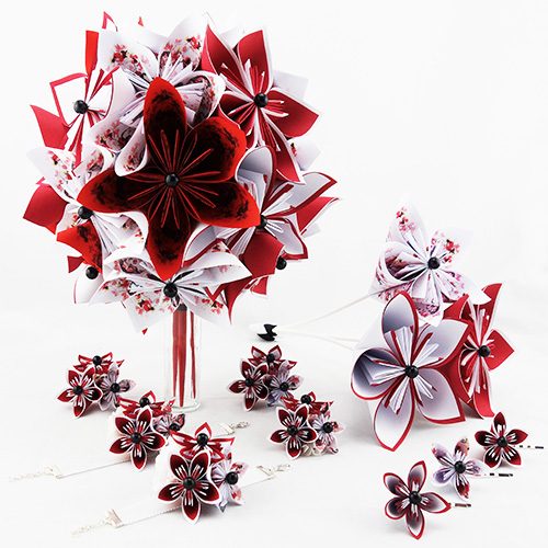 bouquet mariee original papier origami