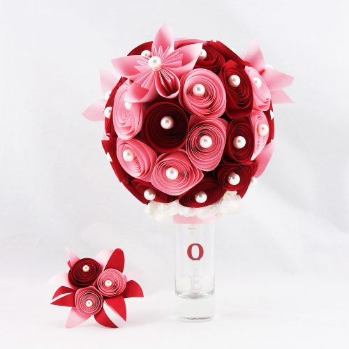 bouquet mariee papier