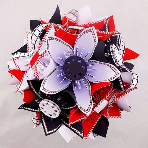 bouquet mariée thème cinéma