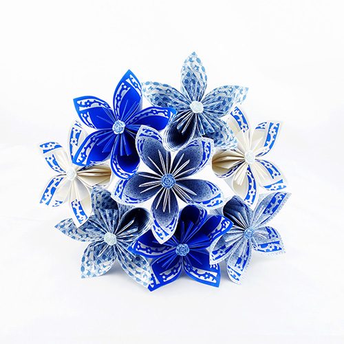 bouquet origami à jeter