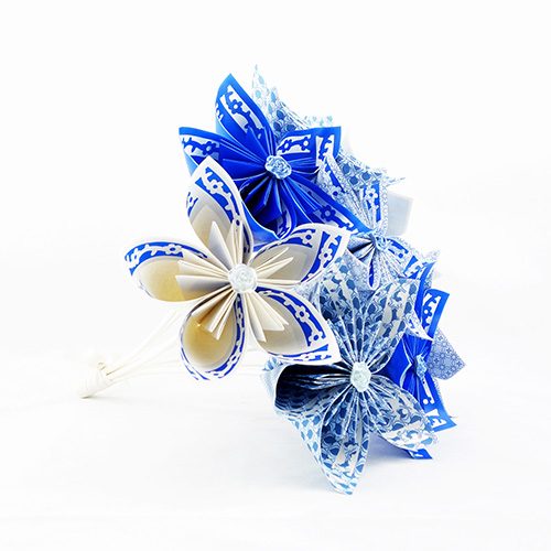 bouquet origami à lancer