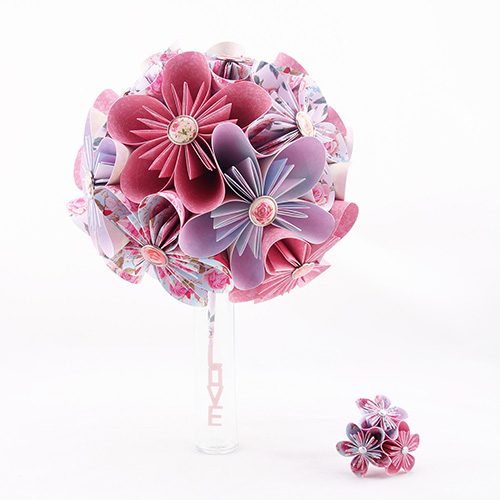 bouquet origami mariage