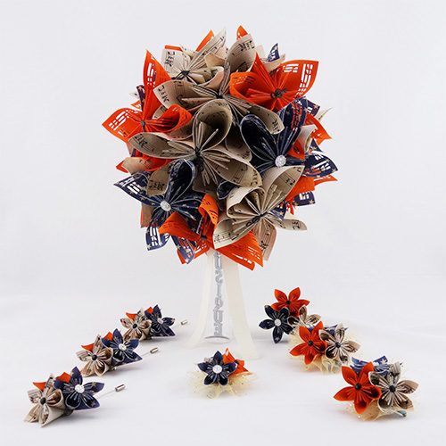 bouquet origami mariage